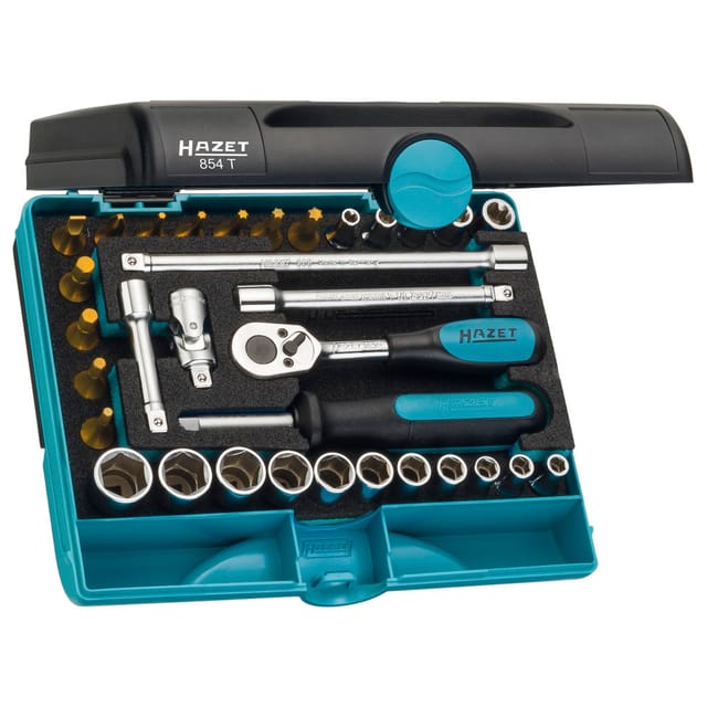 Steckschl.Grt. 1/4' 33tlg. 854T - Hazet