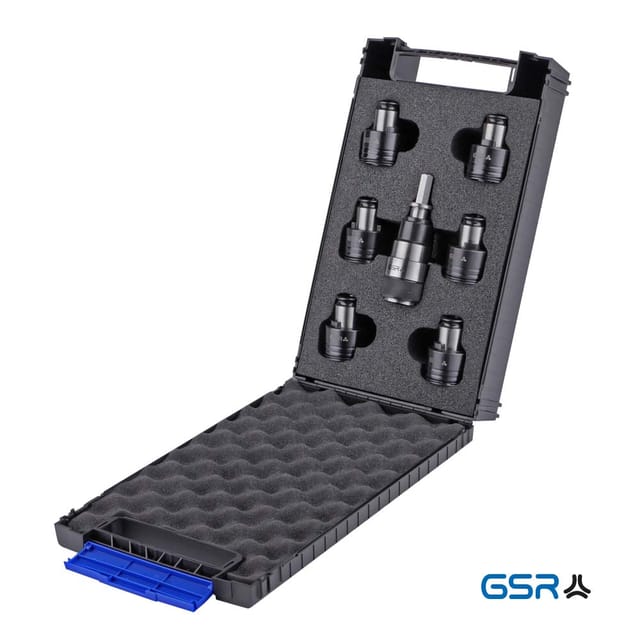 GSR - Gewindeschneid-QC-Adapter e-tapping Set DIN352 M3-M12