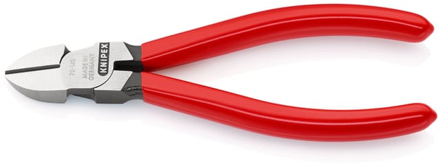 Knipex - 70 01 140 ean Seitenschneider schwarz atramentiert 140 mm