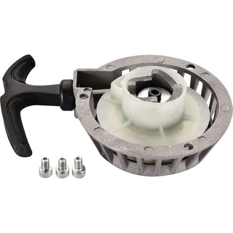 Shining House Seilzugstarter Mit 3 Schrauben Als Ersatz Für 2-takt 47cc 49cc Pocket Bikes, Mini Motos, Atvs, 4-wheels Und Quads
