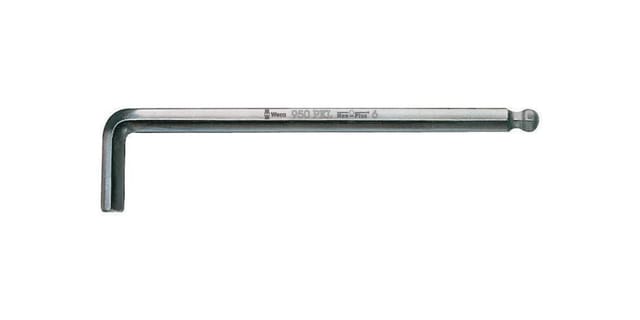 Winkelschraubendreher vernickelt mit Kugelkopf 1,5mm Wera