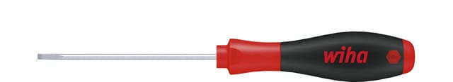 Wiha Schraubendreher SoftFinish® Schlitz mit Rundklinge für tiefliegende Schrauben 3,0 mm x 150 mm (00689)