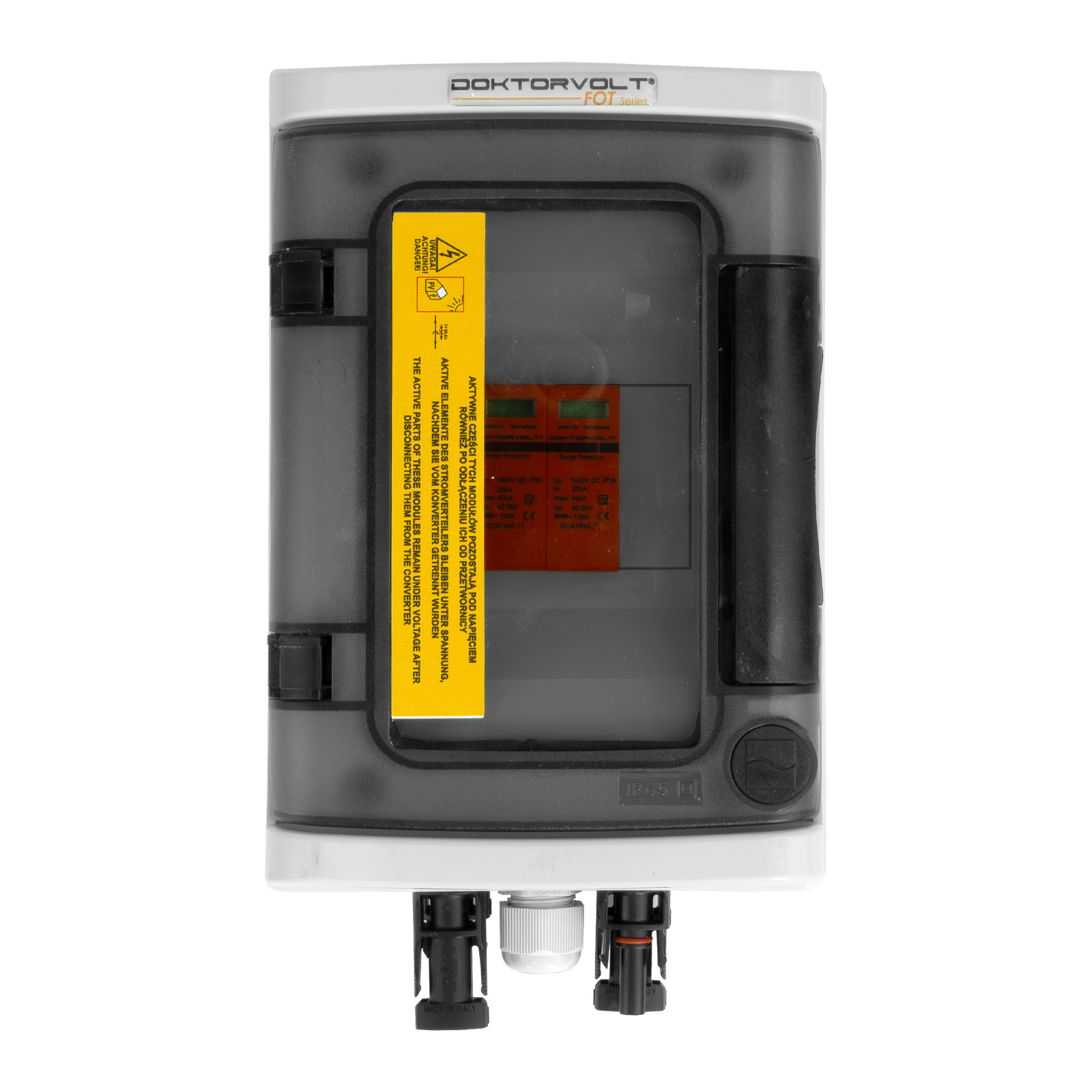 Photovoltaik-verteiler Dc 1000v T2 Ip65 Mit Solarsteckverbindern Doktorvolt Elektroverteiler Dv-9467-fot-257-dc