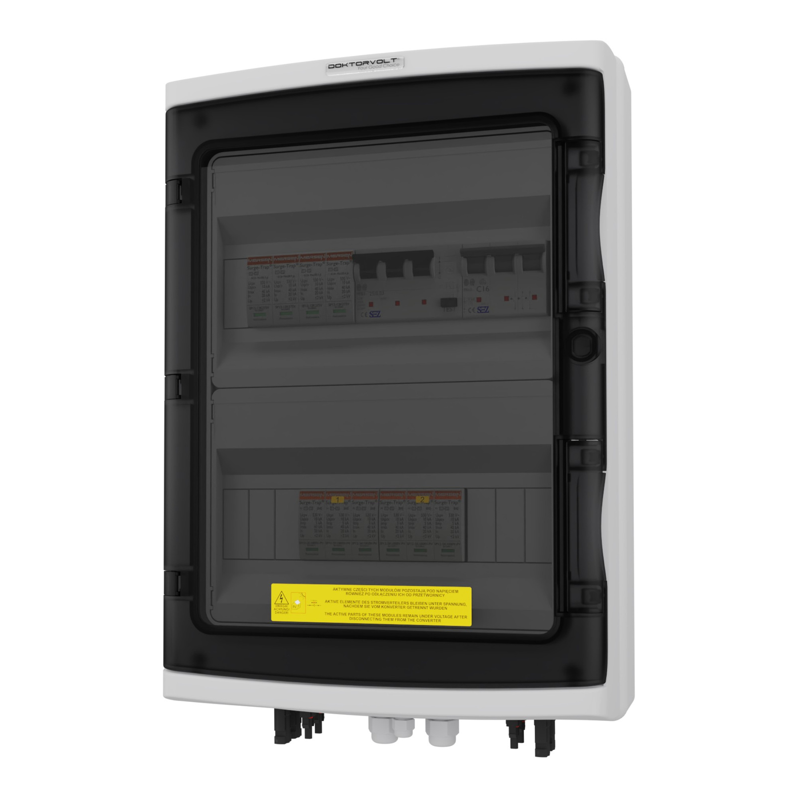 Solar Anschlusskasten Pv Ac Dc 1000v 2-string B16 25a 300ma Mersen Doktorvolt 4548