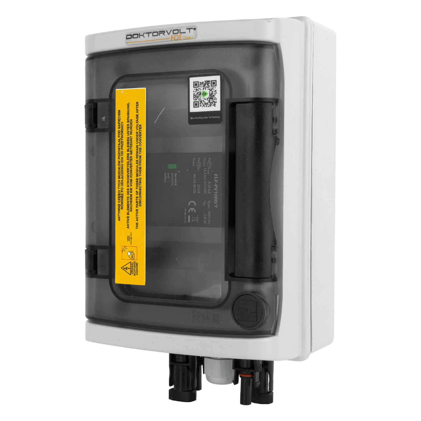 Solar Anschlusskasten Pv Dc 1000v T1 T2 Überspannungschutz Flp-pv1000/y Saltek 1-string Ip65 Stromverteiler Photovoltaik Aufputz Doktorvolt Dv-6418-fot