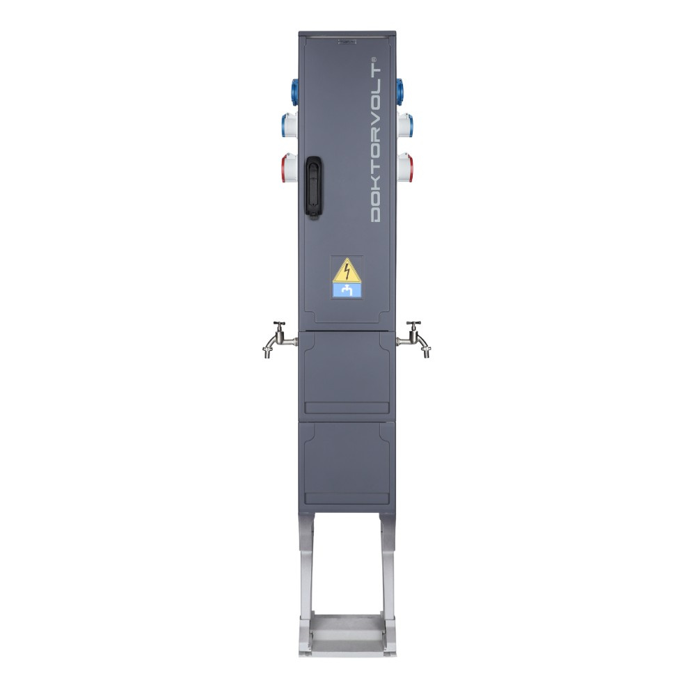 Campingverteiler 2x16a 5p 400v Campingsäule Mit Wasseranschluss 4x16a 2p+e 230v 2x16a 3p 230v Dv-2209-d Cv-camp