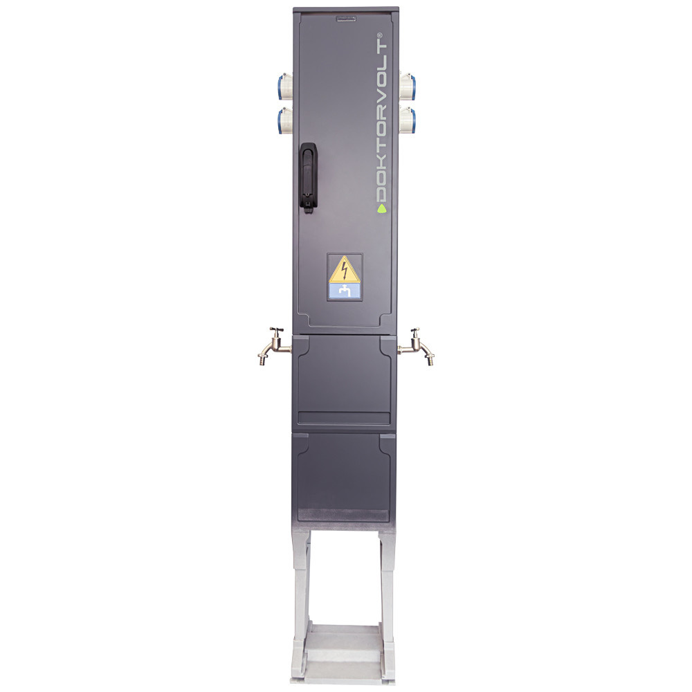 Campingverteiler Mit Wasseranschluss 4x230v Cee Campingsäule Stromverteiler Doktorvolt Fi/ls