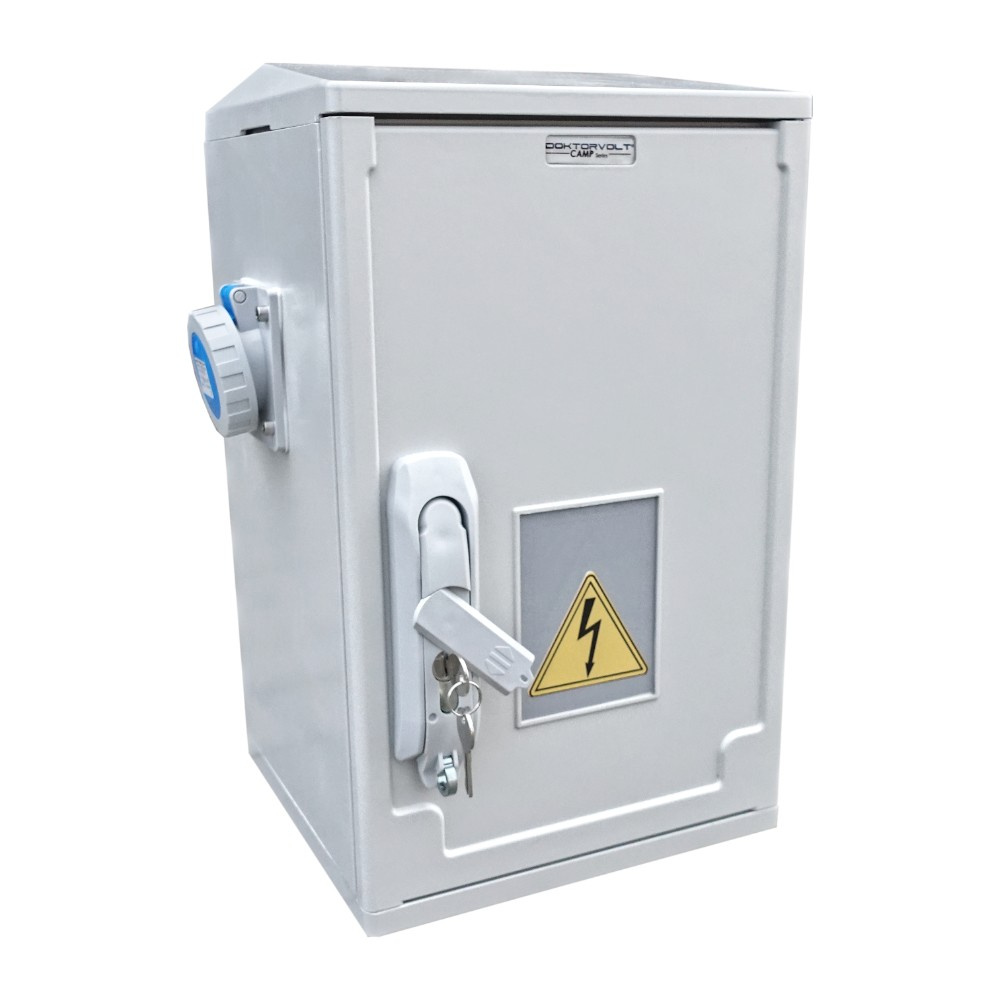 Stromverteiler Rcbo Fi/ls-schalter 2x 230v Cee-steckdose Ip44 0164