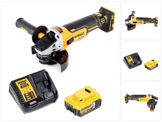 Dcg 405 P1 Akku Winkelschleifer 18V 125mm Brushless + 1x Akku 5,0Ah + Ladegerät - Dewalt