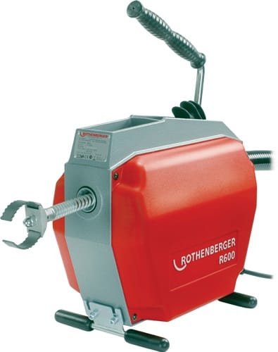 Rothenberger - Rohreinigungsmaschine R600, 230V rot für Europa mit fs