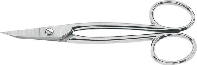Erdi - Goldschmiedeschere m.Griffaugen 175mm geb. vernick.
