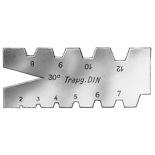 Trapez-Gewindestahllehre DIN103 2-12 mm forum