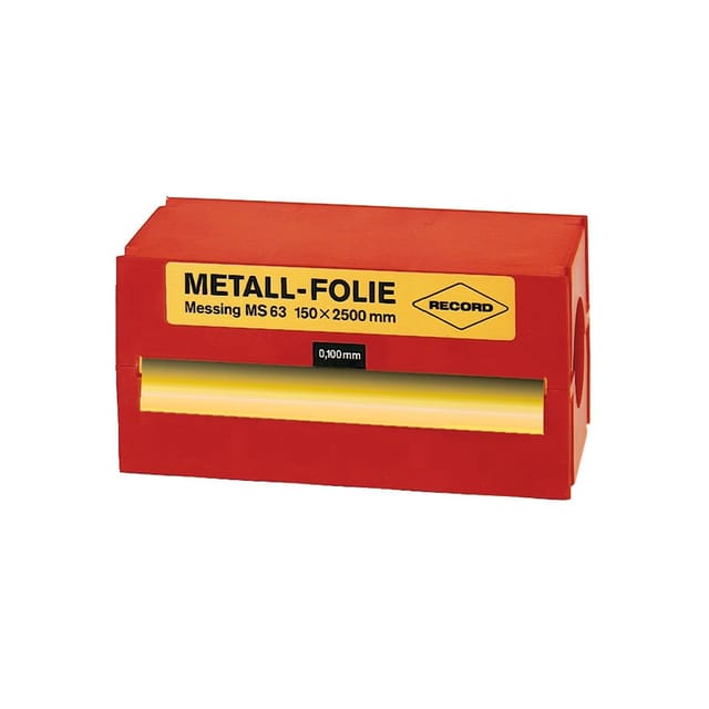 Metallfolie Stahl unlegiert 150x2500x0,100 mm - Record