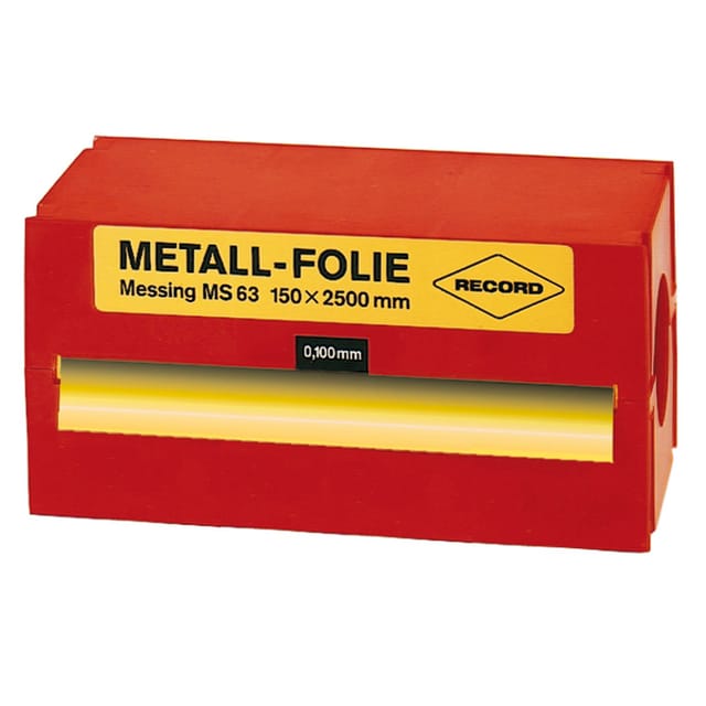 Metallfolie Messing 150x2500x0,300 mm Record