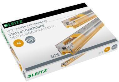 Heftklammerkassette K8 Blockheftgerät 5551 5550 26/8 40 Bl. (80 g/m²) gelb 5 x 210 St./Pack.