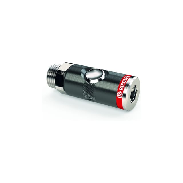 Druckknopf-Sicherheitskupplung nw 7,4 G1/4a drehbar - Riegler