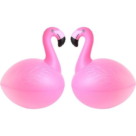 Aufblasbare Solar-entenlaterne Für Flamingos, Teich Und Garten, Ip68 Schwimmende Led-lampe, Dekorative Automatische Solarbeleuchtung (2, Rosa)