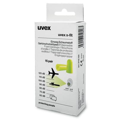 Uvex - 2112133 x-fit Gehörschutzstöpsel 37 dB einweg 15 Paar