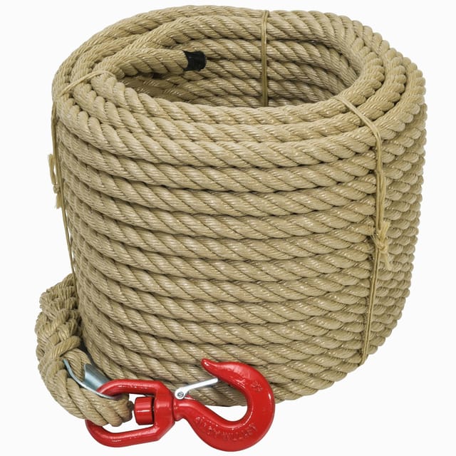 Werka Pro - Seil mit Rolle und Haken Ø20mm x 30 m