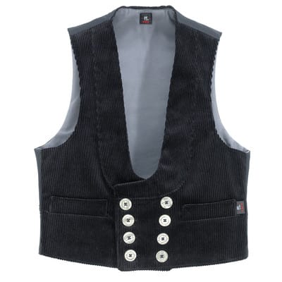 Heiner Zunftweste Trenkercord schwarz Gr. 54 - FHB