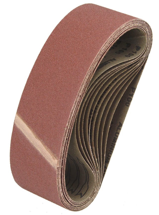 10 Gewebe Schleifbänder Bänder Korn 180 in 75x533mm