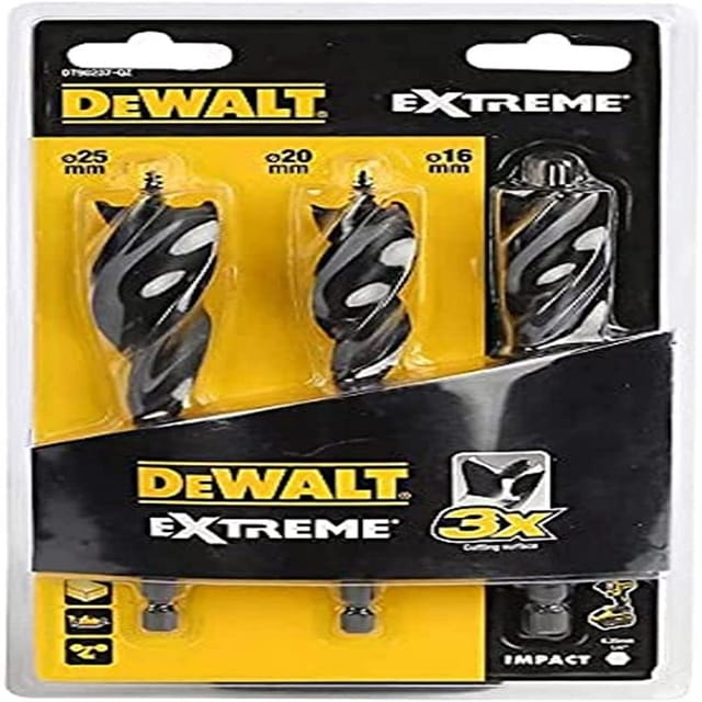 DeWalt DT90237-QZ Set aus 3 Holzbohrern 152 mm