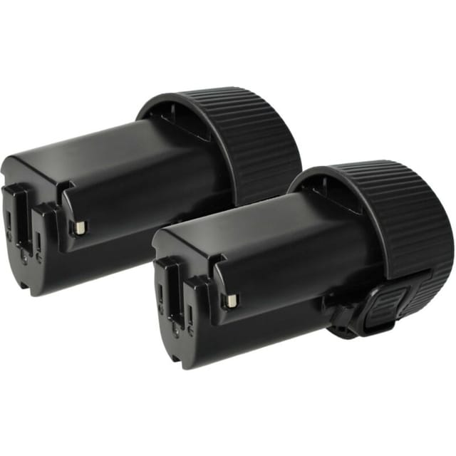 Vhbw - 2x Akku kompatibel mit Makita Baustellenradio DMR106B, DMR108, DMR107, DMR106, DMR105 Werkzeug (2000 mAh, Li-Ion, 10,8 v)