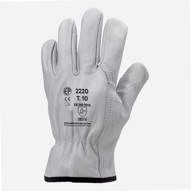 Handschuhe aus vollnarbigem Rindsleder das Paar t 09