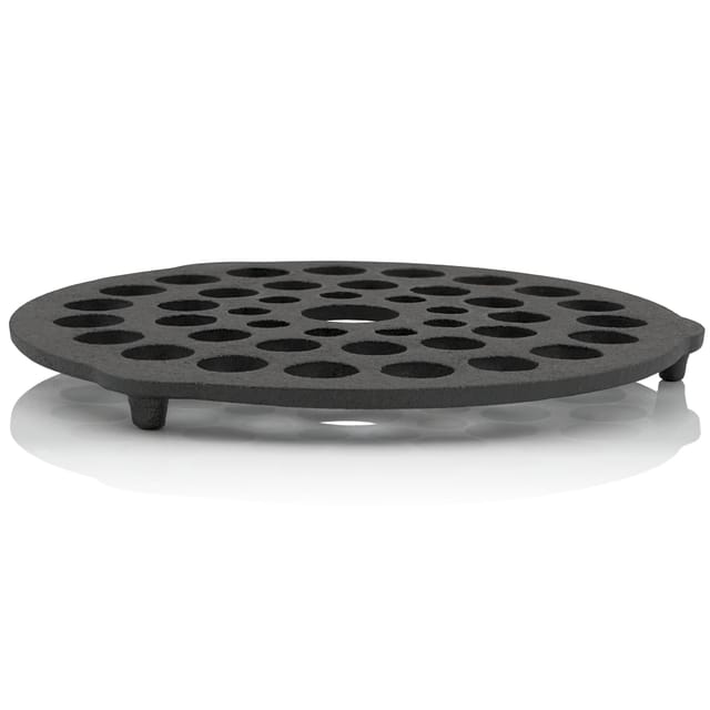 Bbq-toro - Dutch Oven Einsatz aus Gusseisen, Dreibein Pfannenknecht, preseasoned - bereits eingebrannt