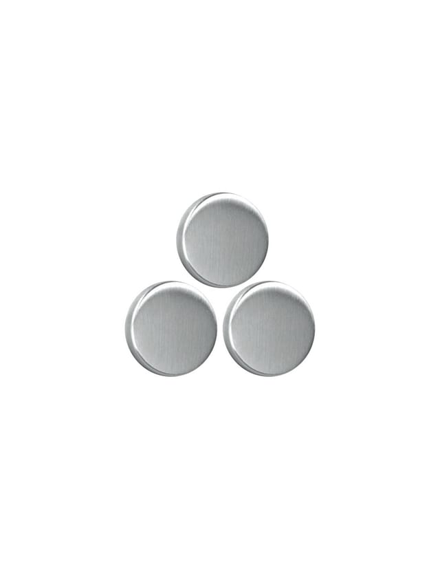 Metaltex Set aus 3 runden Magneten Edelstahl 3,5 cm