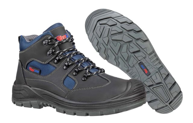 Footguard SAFE MID 631840-41 Sicherheitsstiefel S3 Schuhgröße (EU): 41 Schwarz, Blau 1 St.