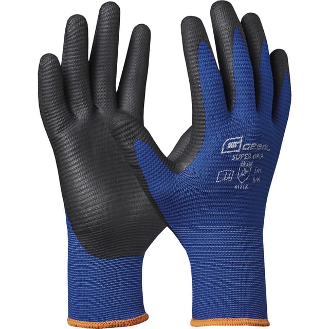 Schutzhandschuh Super Grip Arbeitshandschuh Größe 9 1 Paar - Gebol