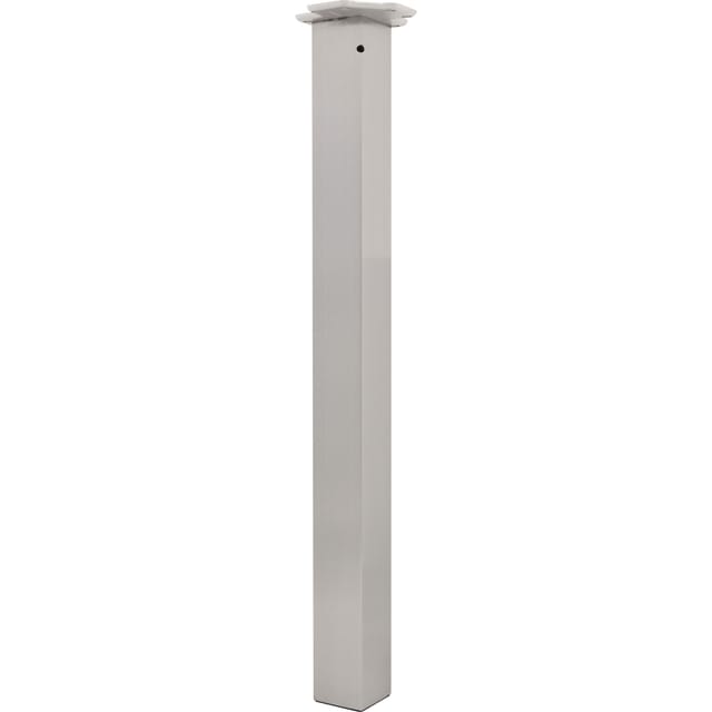 Tischfuß Quadra Tischbein 60x60mm Möbelbein Länge 705mm Edelstahl