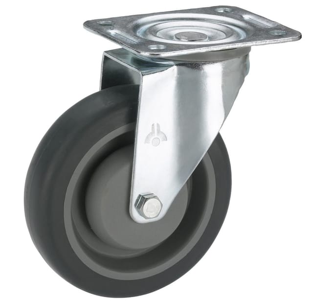 Dörner+helmer - 715565F 715565F Lenkrolle Rad-Durchmesser: 100 mm Tragfähigkeit (max.): 150 kg 1 St.
