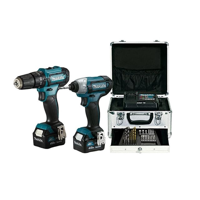 MAKITA CLX228SMX1 Combo HP333D + TD110D 12Vmax CXT (2 Akkus und Ladegerät)