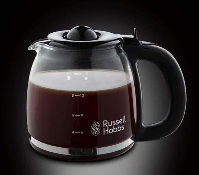 Colours Plus+ Flame Red Digitale Glas-Kaffeemaschine Rot - Russell Hobbs