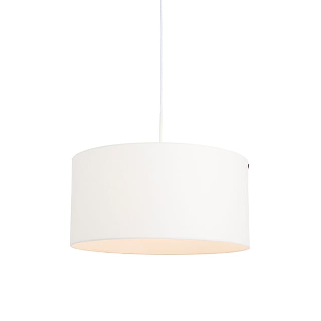 Moderne Hängelampe weiß mit weißem Schirm 50 cm - Combi 1