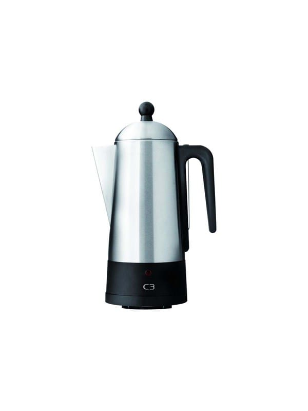 Perkolator design aus geburstetem edelstahl 10kp