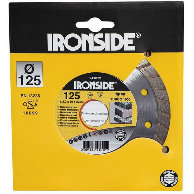 Ironside - Diamant-Trennscheibe Typ eurojet 125mm, 2,2/10mm Rand geschlossen