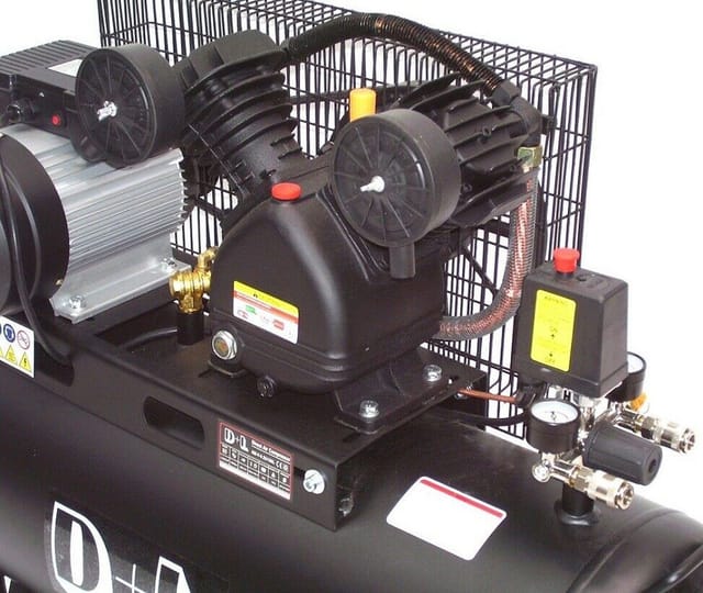 Apex - Druckluft Kompressor Kolbenkompressor 44315 V-Zylinder Kessel 100 Liter 10 bar