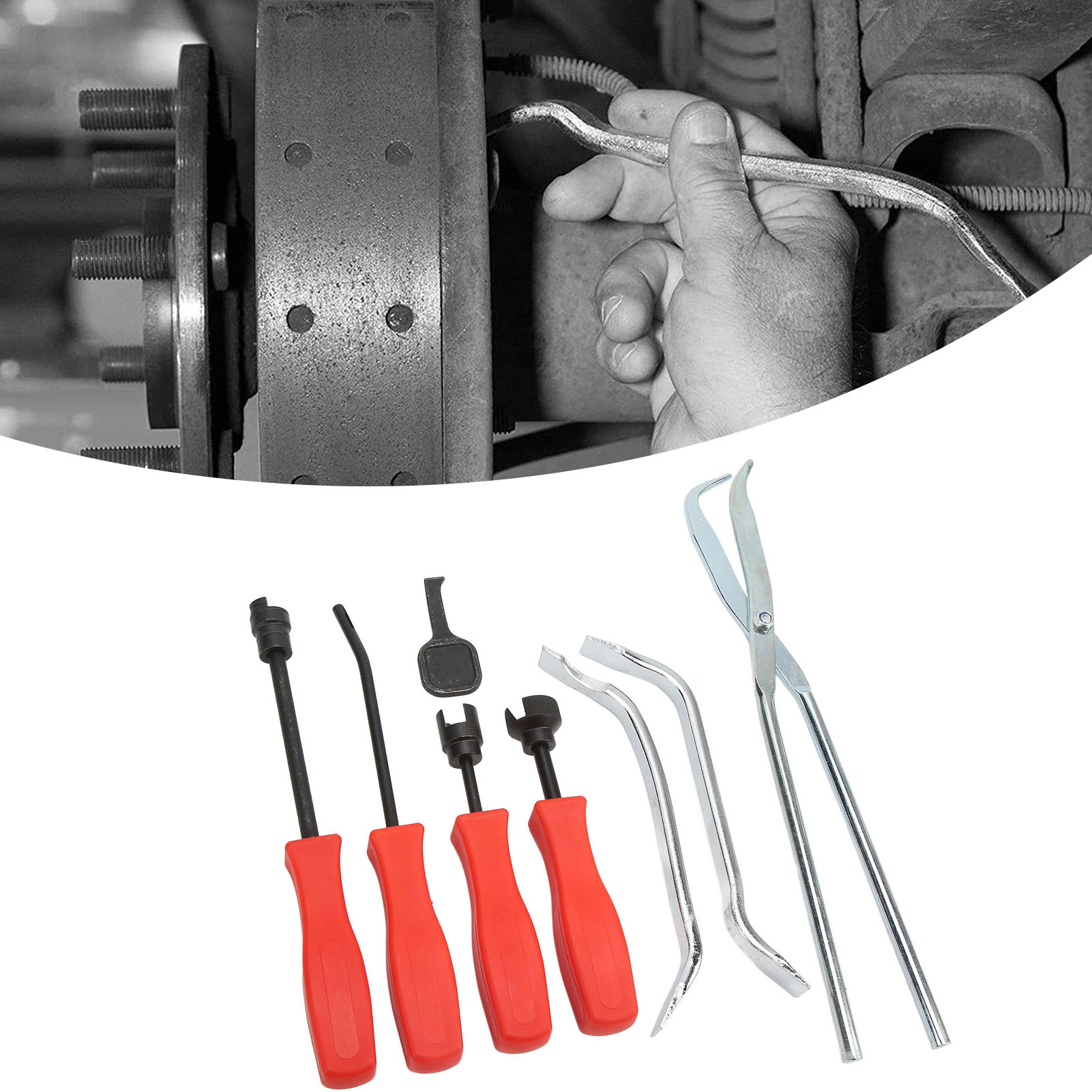 8-teiliges Bremsenreparatur-werkzeugset, Trommelbremsenabzieher, Universell Für Kraftfahrzeuge (vt01029) (wird In Einem Karton Geliefert)