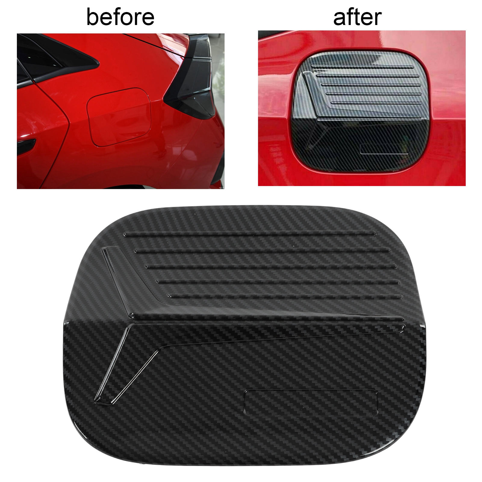 Äußerer Tankdeckel Für Honda Civic Der 11. Generation (ab 2022), Carbonfaser-optik.