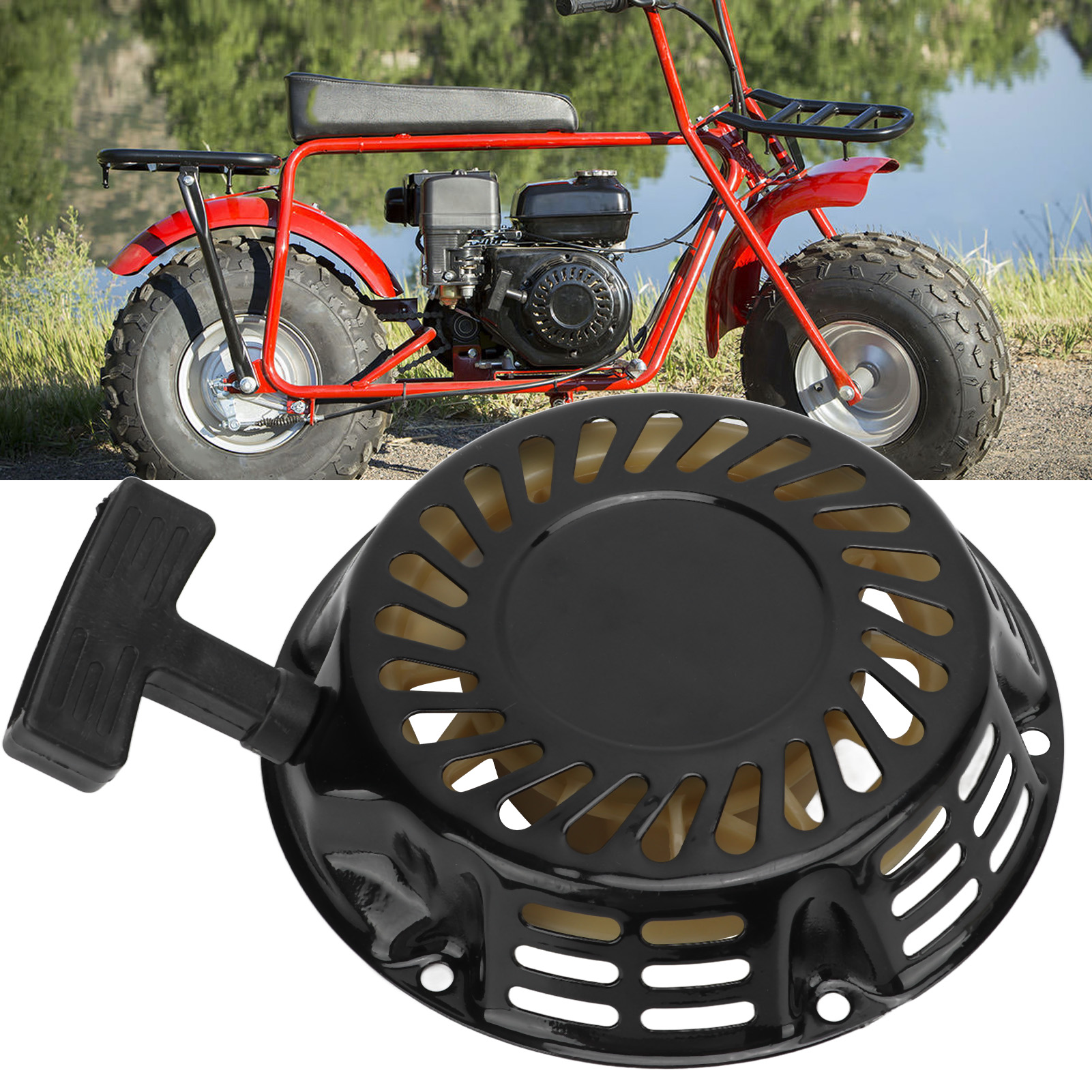 Schwarzer Seilzugstarter/heckstarter Für Kt-196cc Trailmaster Mini Xrs