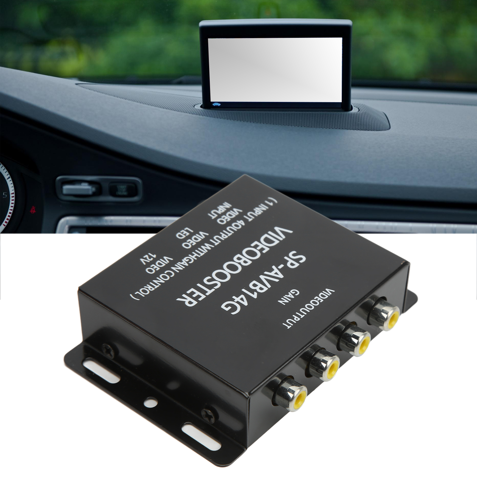 Fahrzeugmontierter 1-zu-4-videosignalverteiler Und Signalverstärker Für Multi-monitor-displays (4499)