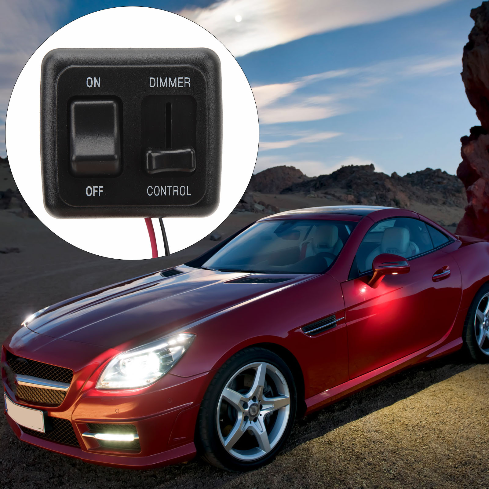 12v Dc Dimmerschalter Für Halogen-, Led- Und Glühlampen, Geeignet Für Wohnmobile, Autos, Lkws, Boote Und Schwarzlichtlampen.