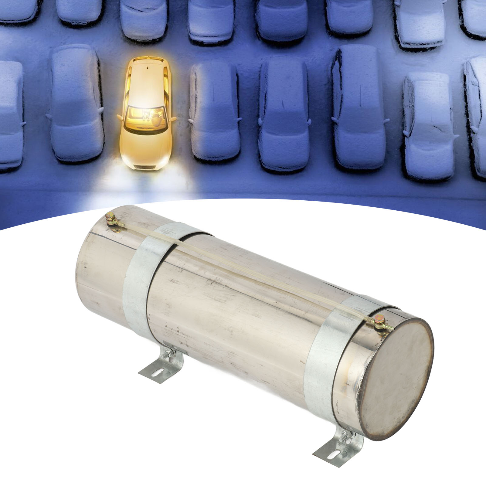 Zubehör Für Standheizungen, Zylindrischer 10-liter-kraftstofftank Aus Edelstahl, Kraftstoffbetriebene Standheizung, Kraftstofftank Mit Deckel (übergroß)