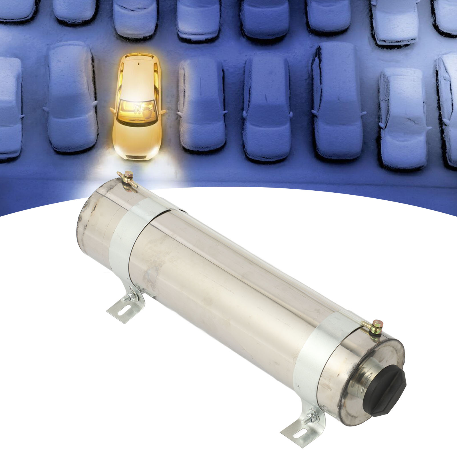 Zubehör Für Standheizung, 8-liter-zylindrischer Edelstahl-kraftstofftank, Kraftstoffbehälter, Standheizung, Kraftstofftank Mit Deckel (übergewicht).