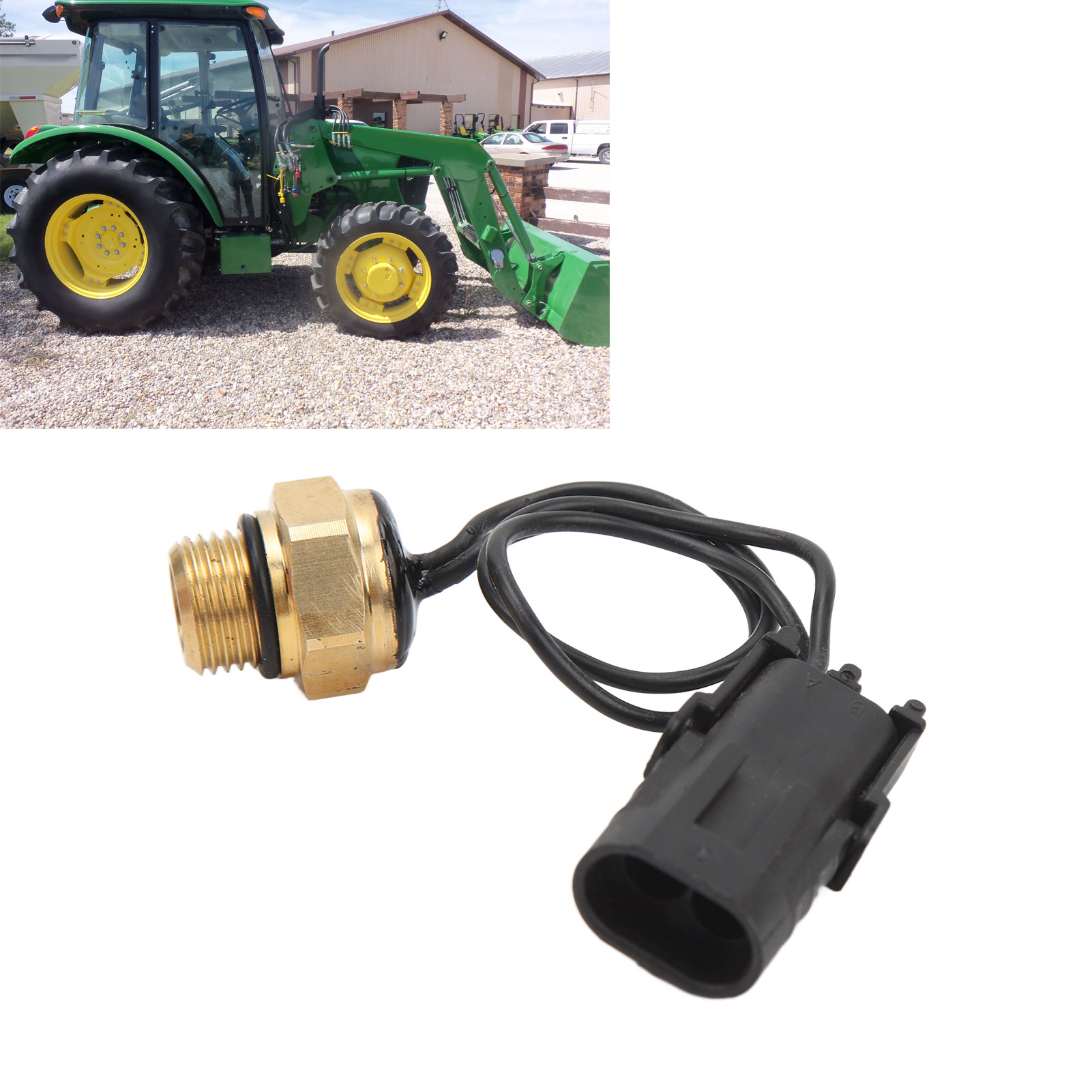 Der Temperaturschalter/temperaturfühler Re503242 Ist Für Traktoren Der John Deere Serien 5000, 6000 Und 7000 Geeignet.