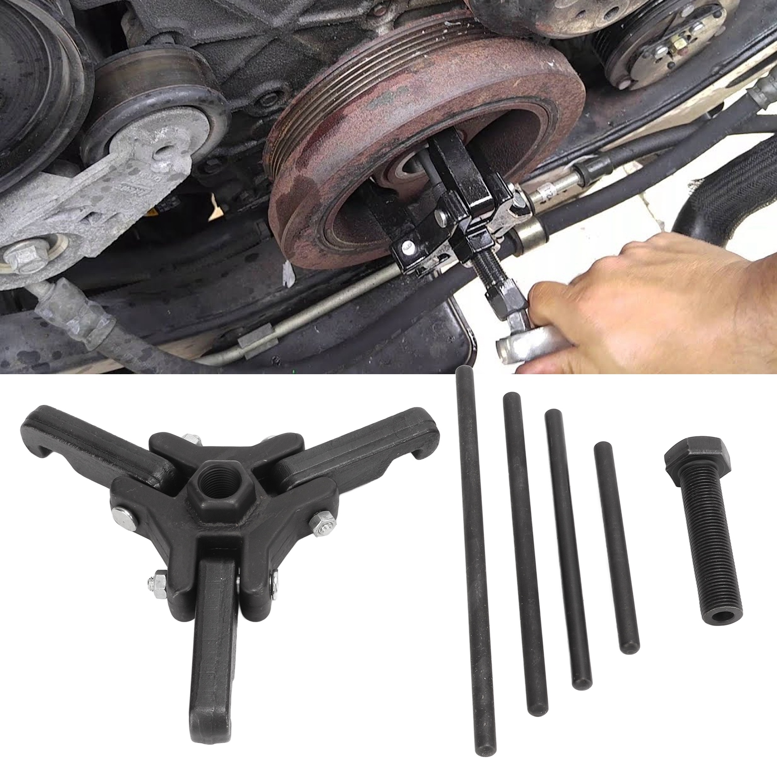 Satz Mit 6 Abziehern Für Schwingungsdämpferriemenscheiben Für Chrysler Gm Mitsubishi (vt01597c) (lieferung In Einem Karton)