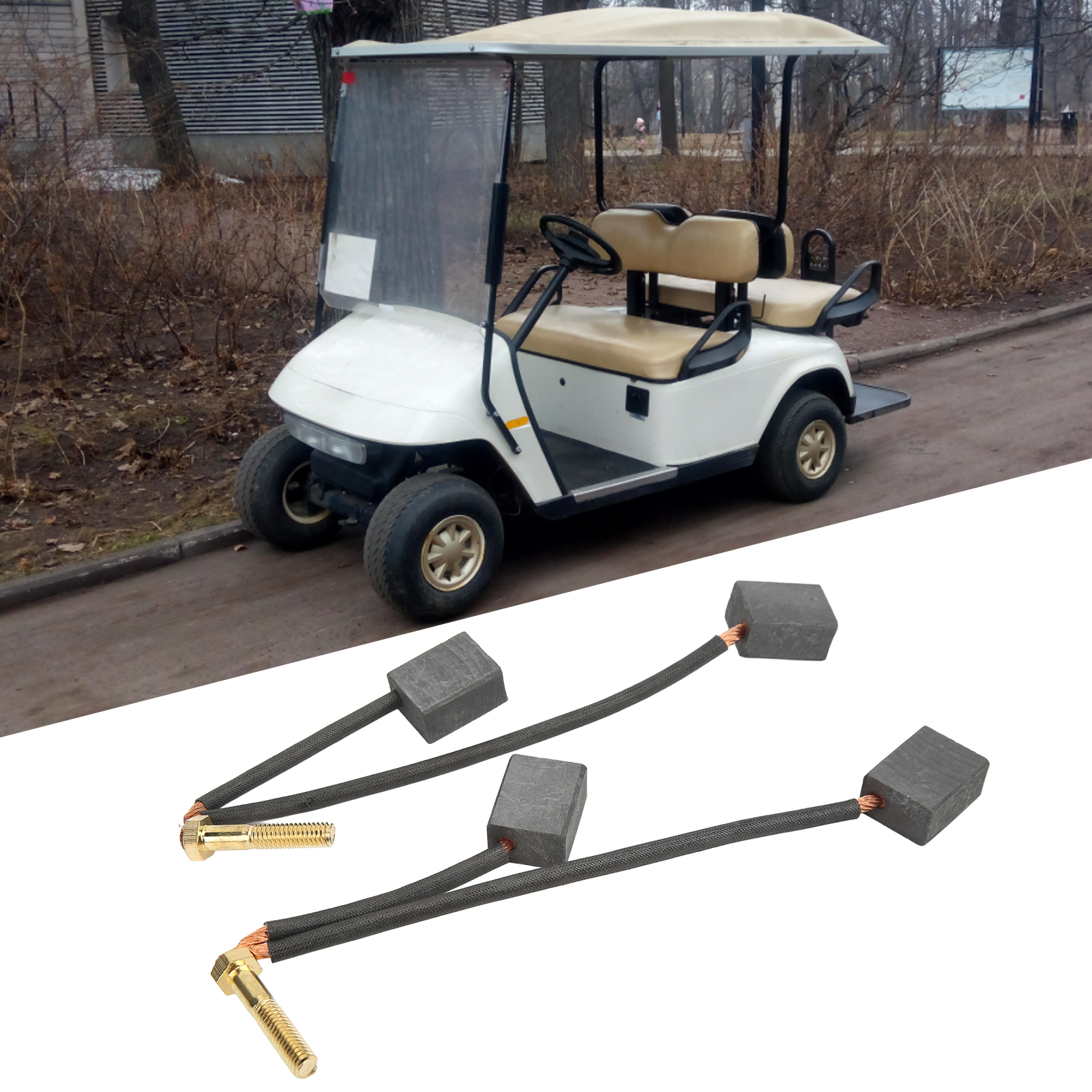 Kohlebürstensatz Für Golfwagenmotor, Kohlebürstenhalter-baugruppe Für Ezgo 73120-g25 1021862-01 102187101 Motor